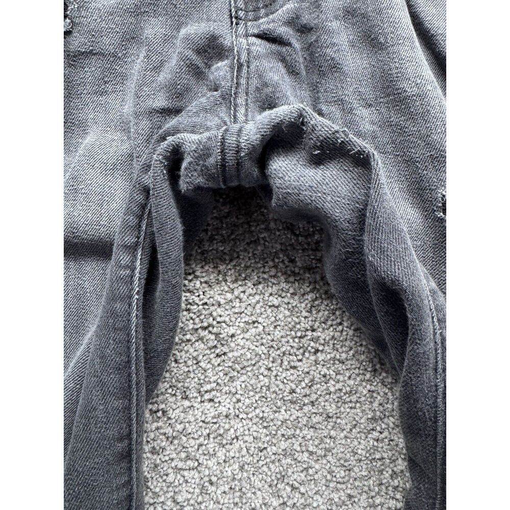 Judy Blue Jeans Womens 7/28 Black Grey Skinny Distressed Rip Grunge Made In USA - Picture 9 of 12